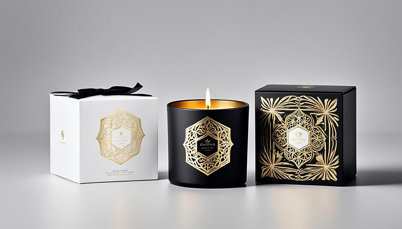 premium candle packaging for resale